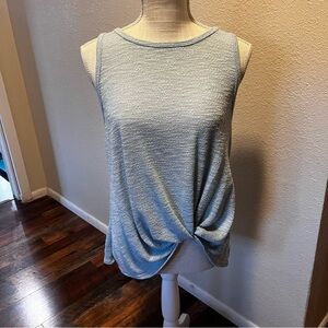 Heimious Women's Light Blue Side Knot Sleeveless Top - Size Medium - NWT